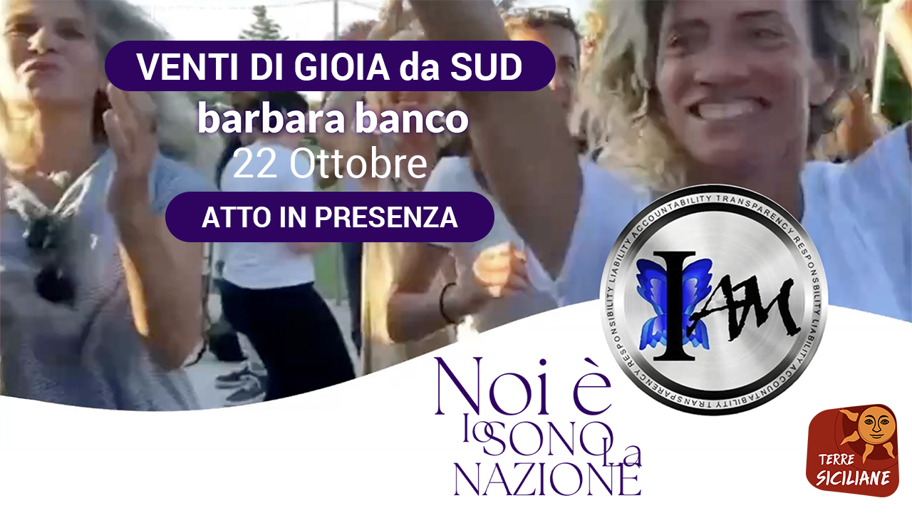 VENTI DI GIOIA da SUD - atto in presenza