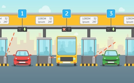 pedaggi e caselli autostrade clipart